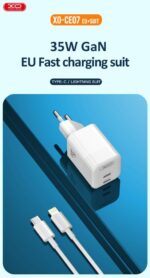 XO CE07 ΦΟΡΤΙΣΤΗΣ 35W GaN, 2 ΘΥΡΕΣ PD, ΛΕΥΚΟ - Image 2