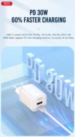 XO L96(EU) QUICK CHARGER (PD30W / USB QC18W) ΜΕ ΚΑΛΩΔΙΟ LIGHTNING - Image 2