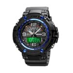 Ψηφιακό/αναλογικό ρολόι χειρός - Skmei - 1617 - Black/Blue