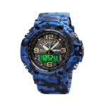 Ψηφιακό/αναλογικό ρολόι χειρός - Skmei - 1617 - Army Blue