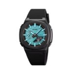 Ψηφιακό/αναλογικό ρολόι χειρός - Skmei - 2091 - Light Blue/Black screen