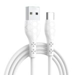 XO NB240 FOOTBALL ΚΑΛΩΔΙΟ ΦΟΡΤΙΣΗΣ TYPE-C SOFT RUBBER CABLE, ΛΕΥΚΟ