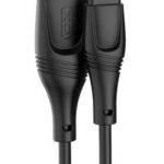 XO NB238 ZEUS ΚΑΛΩΔΙΟ ΦΟΡΤΙΣΗΣ ΣΙΛΙΚΟΝΗΣ LIGHTNING, ΜΑΥΡΟ, 1Μ