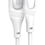 XO NB238 ZEUS ΚΑΛΩΔΙΟ ΦΟΡΤΙΣΗΣ ΣΙΛΙΚΟΝΗΣ LIGHTNING, ΛΕΥΚΟ, 1Μ