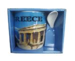 Σετ κεραμική κούπα Souvenir με κουτάλι - Greece - 241109 - Image 3