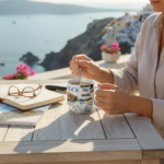 Σετ κεραμική κούπα Souvenir με κουτάλι - Greece - 241130 - Image 2