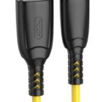 XO NB245 ΚΑΛΩΔΙΟ ΦΟΡΤΙΣΗΣ ΣΙΛΙΚΟΝΗΣ SULUO SERIES LIGHTNING, 1M, ΚΙΤΡΙΝΟ