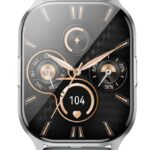 XO J10 AMOLED SCREEN STAR MIST MAGNETIC SQUARE SMART WATCH, CALL FUNCTION, ΓΚΡΙ