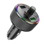 HOCO E82 GUERRERO BLUETOOTH CARKIT ΜΕ FM TRANSMITTER, ΜΑΥΡΟ