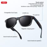 XO E9 SMART AUDIO GLASSES UV PROTECTION SUNGLASSES, ΜΑΥΡΟ - Image 2