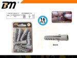 Πλαστικά βύσματα ούπα - 8mm - Σετ 12 πακέτα των 16 τεμαχίων - 201314 - Image 2