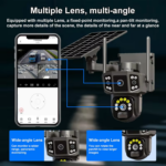 Ηλιακή κάμερα ασφαλείας IP - Dual - Solar Security Camera - V380-P38F-4G - 300075 - Image 2