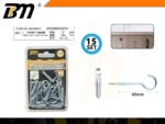 Γάντζοι βιδωτοί με βύσματα - 5+E6 - Σετ 12 πακέτα των 15 ζευγαριών - 200331 - Image 2