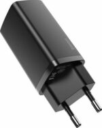 BASEUS GAN 2 LITE ΦΟΡΤΙΣΤΗΣ ΓΡΗΓΟΡΗΣ ΦΟΡΤΙΣΗΣ, 2 ΘΥΡΕΣ, 65W, ΜΑΥΡΟΣ - Image 2