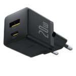 BASEUS PALM ΦΟΡΤΙΣΤΗΣ ΓΡΗΓΟΡΗΣ ΦΟΡΤΙΣΗΣ, 2 ΘΥΡΕΣ, 20W, ΜΑΥΡΟΣ