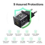 BASEUS PALM ΦΟΡΤΙΣΤΗΣ ΓΡΗΓΟΡΗΣ ΦΟΡΤΙΣΗΣ, 2 ΘΥΡΕΣ, 20W, ΜΑΥΡΟΣ - Image 3