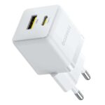 BASEUS PALM ΦΟΡΤΙΣΤΗΣ ΓΡΗΓΟΡΗΣ ΦΟΡΤΙΣΗΣ, 2 ΘΥΡΕΣ, 30W, ΛΕΥΚΟΣ