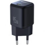 BASEUS PICOGO GAN, ΦΟΡΤΙΣΤΗΣ ΓΡΗΓΟΡΗΣ ΦΟΡΤΙΣΗΣ, ΘΥΡA TYPE-C, 45W, ΜΑΥΡΟΣ
