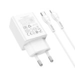 HOCO N70 NUEVO ΦΟΡΤΙΣΤΗΣ PD30W, 1 ΘΥΡΑ, LIGHTNING, ΛΕΥΚΟ - Image 3