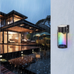 Ηλιακό φωτιστικό απλίκα τοίχου LED RGB 2W μαύρο AIGOSTAR 321864 AIGOSTAR