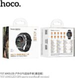 HOC Y37, SMART WATCH, SPORT, AMOLED, GPS, ΜΑΥΡΟ - Image 4