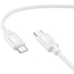 HOCO X122 BENEFIT, ΚΑΛΩΔΙΟ ΦΟΡΤΙΣΗΣ, 60W, TYPE-C ΣΕ TYPE-C, ΛΕΥΚΟ - Image 2