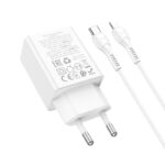 HOCO N71 NUEVO, ΣΕΤ ΓΡΗΓΟΡΗΣ ΦΟΡΤΙΣΗΣ, 30W, 2 ΘΥΡΕΣ, ΛΕΥΚΟ - Image 2