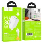 HOCO N71 NUEVO, ΣΕΤ ΓΡΗΓΟΡΗΣ ΦΟΡΤΙΣΗΣ, 30W, 2 ΘΥΡΕΣ, ΛΕΥΚΟ - Image 3