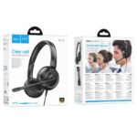 HOCO W112 PURE, HEADPHONES, ΜΑΥΡΟ - Image 4