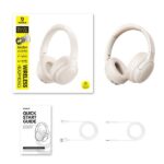 BASEUS BASS BH1 LITE, ΑΣΥΡΜΑΤΑ HEADPHONES, ΛΕΥΚΑ - Image 4