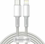 BASEUS HIGH DENSITY, ΚΑΛΩΔΙΟ ΓΡΗΓΟΡΗΣ ΦΟΡΤΙΣΗΣ, TYPE-C ΣΕ LIGHTNING, 20W, 1m, ΛΕΥΚΟ