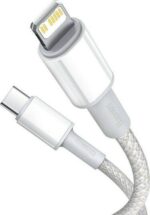 BASEUS HIGH DENSITY, ΚΑΛΩΔΙΟ ΓΡΗΓΟΡΗΣ ΦΟΡΤΙΣΗΣ, TYPE-C ΣΕ LIGHTNING, 20W, 1m, ΛΕΥΚΟ - Image 2