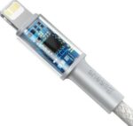 BASEUS HIGH DENSITY, ΚΑΛΩΔΙΟ ΓΡΗΓΟΡΗΣ ΦΟΡΤΙΣΗΣ, TYPE-C ΣΕ LIGHTNING, 20W, 1m, ΛΕΥΚΟ - Image 4