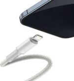 BASEUS HIGH DENSITY, ΚΑΛΩΔΙΟ ΓΡΗΓΟΡΗΣ ΦΟΡΤΙΣΗΣ, TYPE-C ΣΕ LIGHTNING, 20W, 2m, ΛΕΥΚΟ - Image 2
