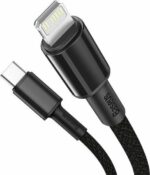 BASEUS HIGH DENSITY, ΚΑΛΩΔΙΟ ΓΡΗΓΟΡΗΣ ΦΟΡΤΙΣΗΣ, TYPE-C ΣΕ LIGHTNING, 20W, 2m, ΜΑΥΡΟ - Image 3