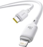 BASEUS SILKY SERIES, ΚΑΛΩΔΙΟ ΓΡΗΓΟΡΗΣ ΦΟΡΤΙΣΗΣ TYPE-C ΣΕ LIGHTNING, 20W, 2m, ΛΕΥΚΟ - Image 3