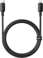 BASEUS SILKY SERIES, ΚΑΛΩΔΙΟ ΓΡΗΓΟΡΗΣ ΦΟΡΤΙΣΗΣ, TYPE-C ΣΕ LIGHTNING, 1m, 20W, ΜΑΥΡΟ