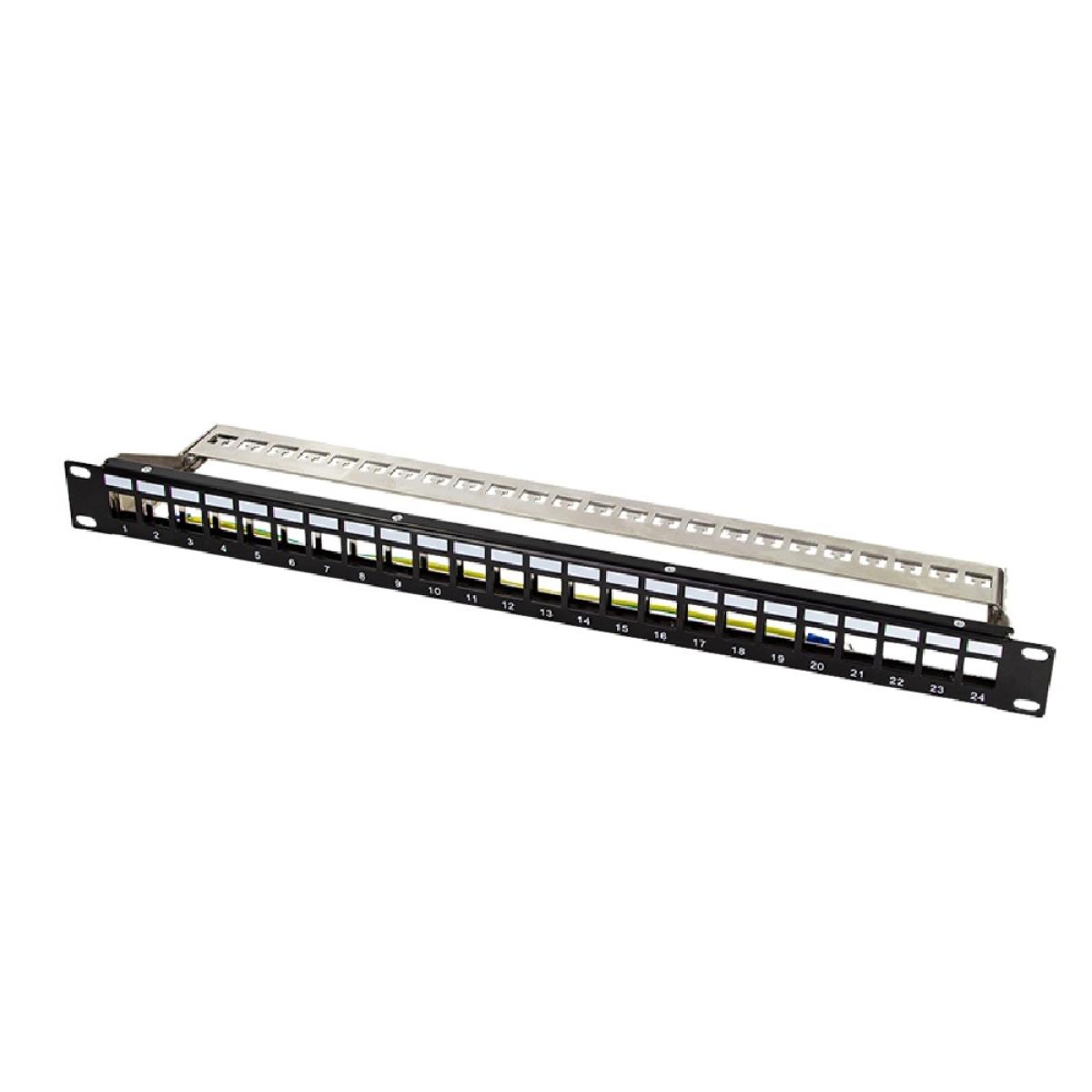 33615 LOGILINK NK4058, KEYSTONE PATCH PANEL, 24 ΘΕΣΕΙΣ, 1U - Image 1