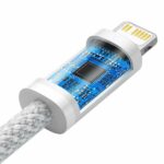 BASEUS DYNAMIC BRAIDED, ΚΑΛΩΔΙΟ ΓΡΗΓΟΡΗΣ ΦΟΡΤΙΣΗΣ, TYPE-C ΣΕ LIGHTNING, 20W, 2m, ΛΕΥΚΟ - Image 2
