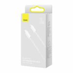 BASEUS DYNAMIC BRAIDED, ΚΑΛΩΔΙΟ ΓΡΗΓΟΡΗΣ ΦΟΡΤΙΣΗΣ, TYPE-C ΣΕ LIGHTNING, 20W, 2m, ΛΕΥΚΟ - Image 4