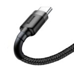 BASEUS CAFULE, ΚΑΛΩΔΙΟ ΓΡΗΓΟΡΗΣ ΦΟΡΤΙΣΗΣ, TYPE-C, 2m, ΜΑΥΡΟ ΓΚΡΙ - Image 3