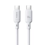BASEUS SILKY SERIES, ΚΑΛΩΔΙΟ ΓΡΗΓΟΡΗΣ ΦΟΡΤΙΣΗΣ, TYPE-C ΣΕ TYPE-C, 100W, 2m, ΛΕΥΚΟ - Image 2