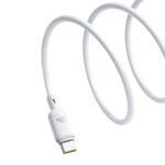 BASEUS SILKY SERIES, ΚΑΛΩΔΙΟ ΓΡΗΓΟΡΗΣ ΦΟΡΤΙΣΗΣ, TYPE-C ΣΕ TYPE-C, 100W, 2m, ΛΕΥΚΟ - Image 3
