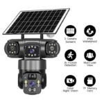 Ηλιακή κάμερα ασφαλείας IP τριπλή - 4G - Security Camera - Q20 - 020331 - Image 2