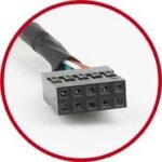 CABLEXPERT DUAL USB 2.0 RECEPTACLE ON BRACKET - Image 3