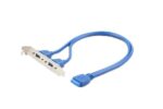CABLEXPERT DUAL USB 3.0 RECEPTACLE ON BRACKET - Image 3