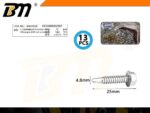 Αυτοδιάτρητη βίδα εξάγωνη - 4.8mm*25mm - Σετ 12 πακέτα των 13 τεμαχίων - 202687 - Image 2