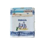 Πετσέτα ποτηρόπανο Souvenir με κέντημα - Σετ 12pcs - Paralia - 416341
