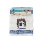 Πετσέτα ποτηρόπανο Souvenir με κέντημα - Σετ 12pcs - Greece - 416372