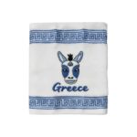 Πετσέτα ποτηρόπανο Souvenir με κέντημα - Σετ 12pcs - Greece - 416389